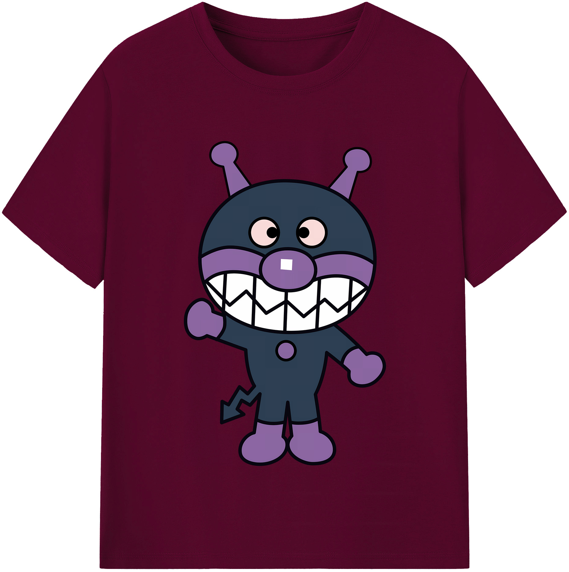 （画像用） アンパンマン Anpanman レディースカジュアルプリントTシャツ（綿100％）